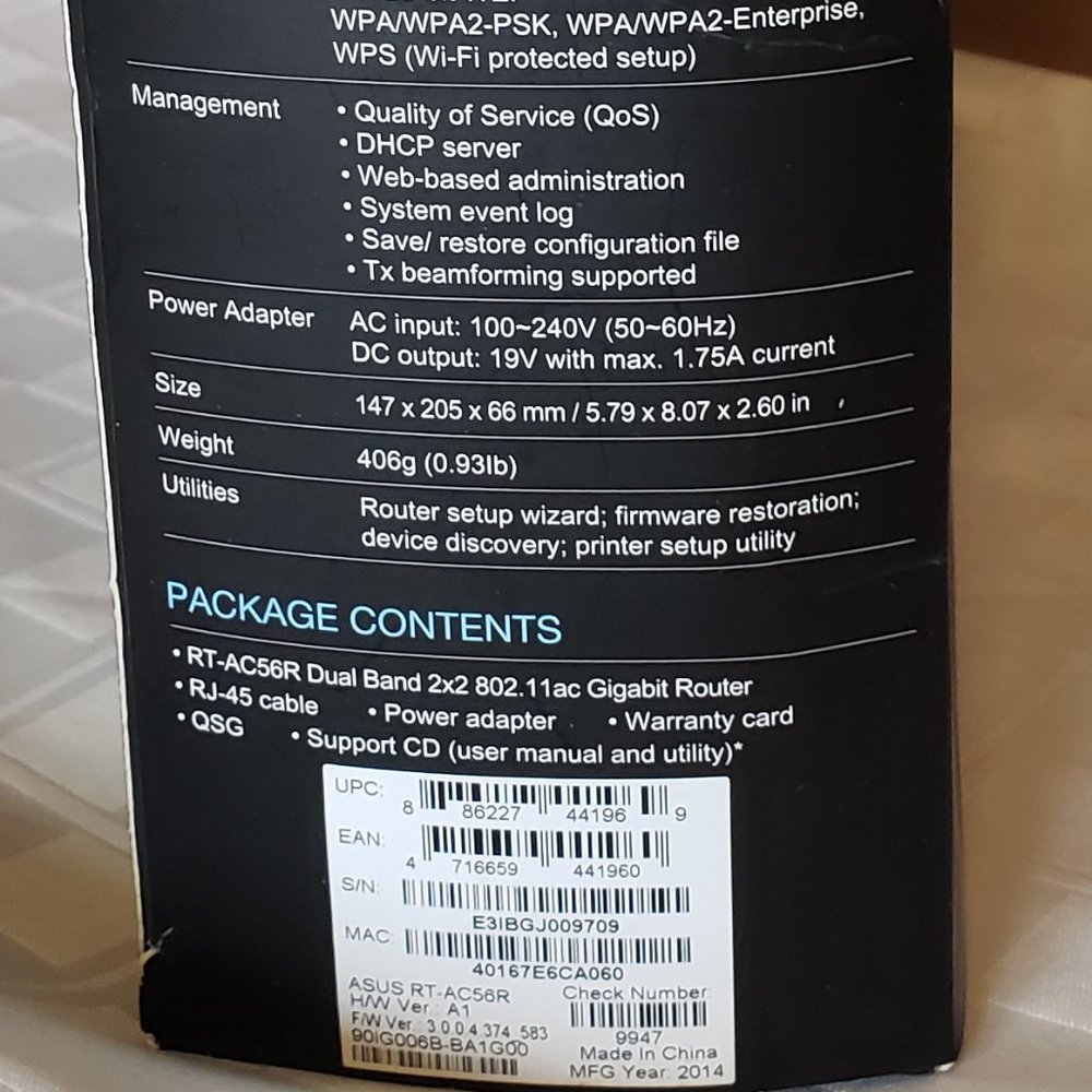 Router, ASUS - RT-AC56R Gigabit Router, 802.11ac, Wireless-AC 1200 - Picture 9 of 10